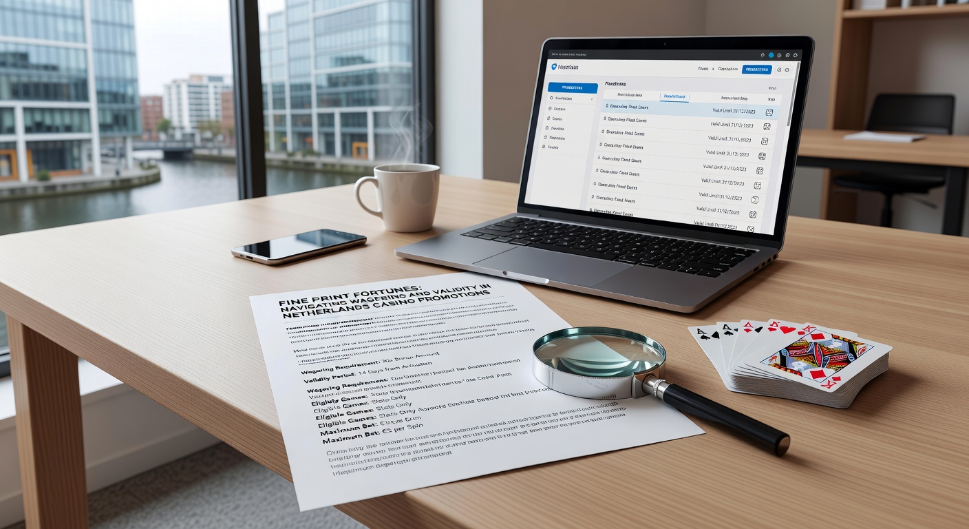 Voorbeeld van een casino bonusoverzicht met wageringdetails en tijdslimieten in Nederlandse context