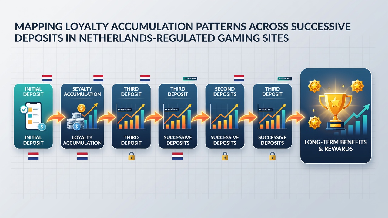 Grafiek van loyaliteitspatronen over meerdere stortingen in Nederlandse gaming sites
