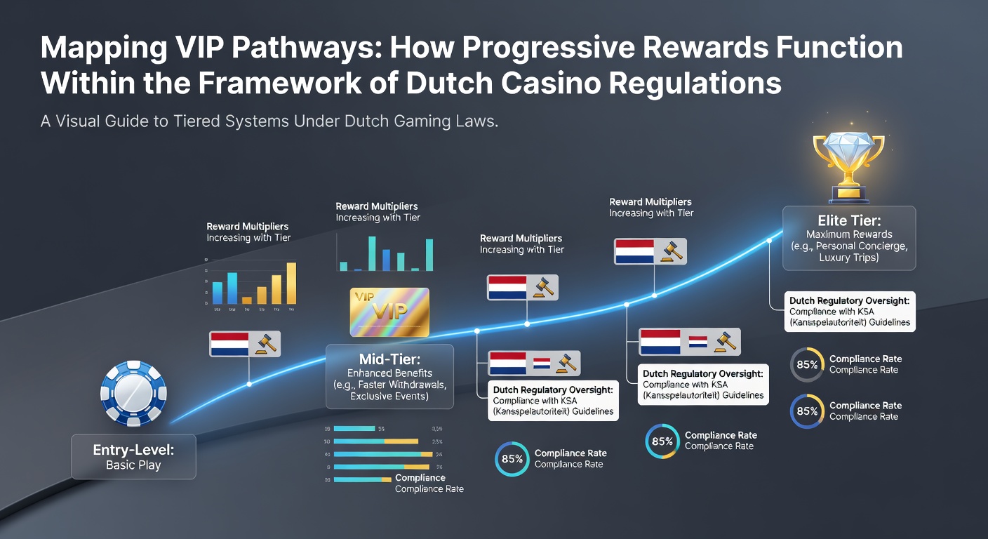 Overzicht van VIP-niveaus en beloningsstructuren bij Nederlandse online casinos onder KSA-regels