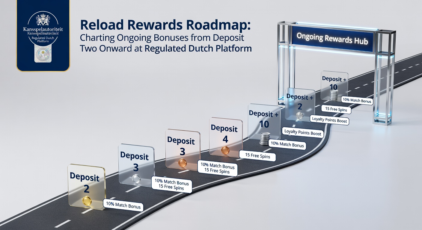Voorbeeldscherm van een KSA-platform met actieve reload bonusopties, toonmakend procentmatch en voorwaarden voor de tweede en volgende stortingen
