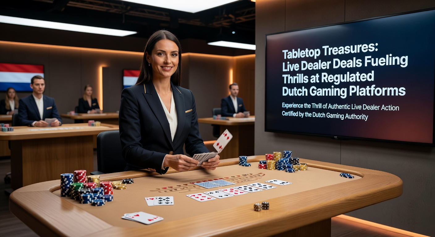 Dealer deelt kaarten uit bij een live baccarat spel op een mobiel scherm van een Nederlands casino platform